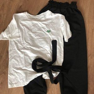 Summer Heart Print Female Tracksuits Fashion Cloth